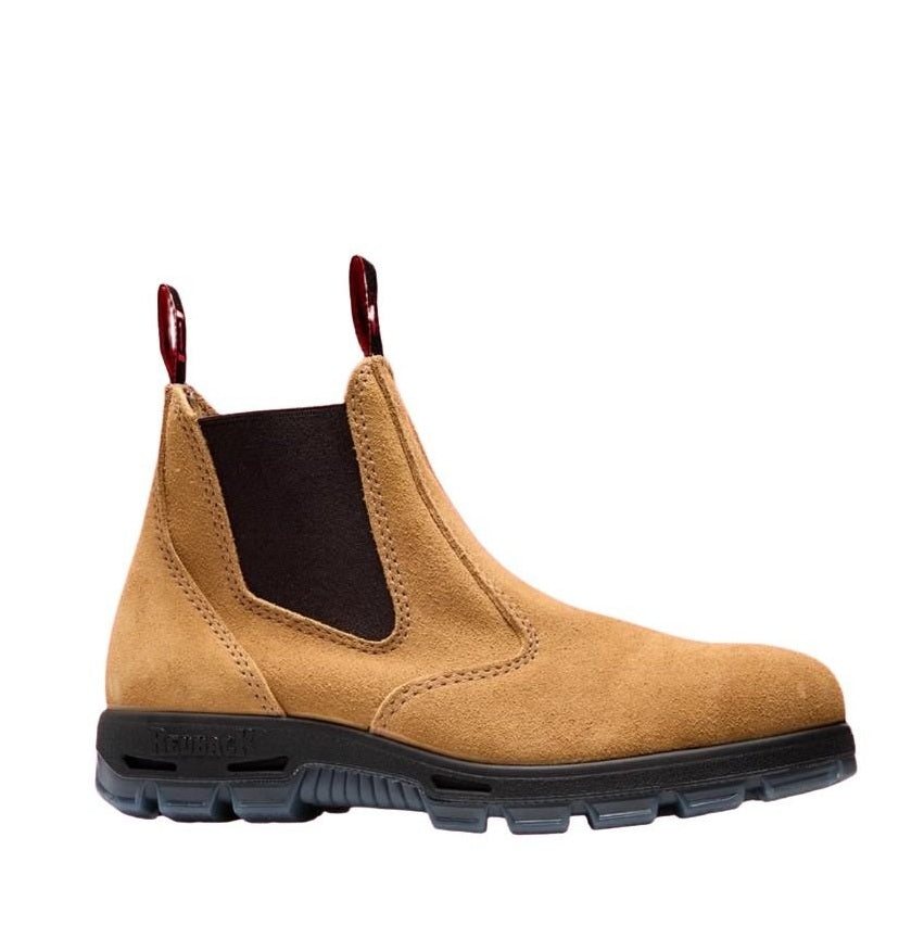 Tan Redback USBBA Bobcat Elastic Sided Safety Boots