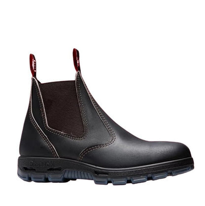 Claret Brown full grain leather Redback USBOK Bobcat Elastic Sided Safety Boots