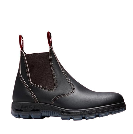 Claret Brown full grain leather Redback USBOK Bobcat Elastic Sided Safety Boots