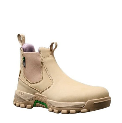 Beige slip resistant  FXD WB-4W Womens Nitrolite Slip-on Boots