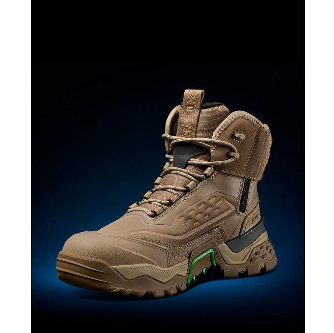 FXD EVO-1 Nitrolite Workboots (Wide Fit EEE) - Stone - Angled View