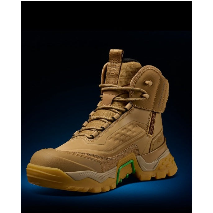 FXD EVO-1 Nitrolite Workboots (Wide Fit EEE) - Wheat - Angled View