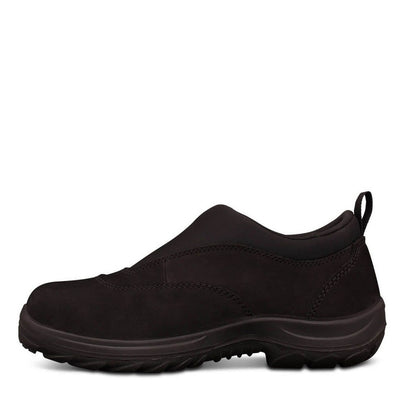 Oliver 34-610 Black Slip On Safety Shoe Steel Toe - black colour men's pull on safety toe shoes