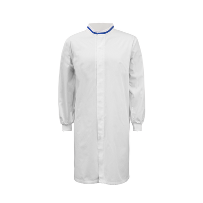 Workcraft WJ3199 Food Industry Long Length Dustcoat with Mandarin Blue Collar- L/S