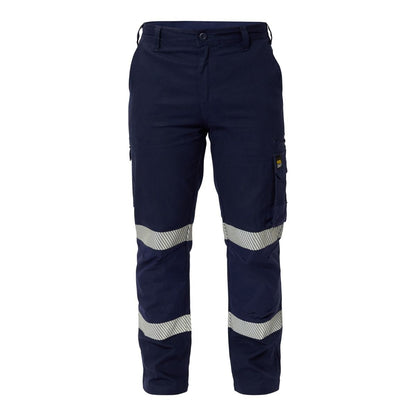 Workcraft WP4019 Stretch Cargo Pants with Segmented Tape - Mens Hi-vis Work Pants