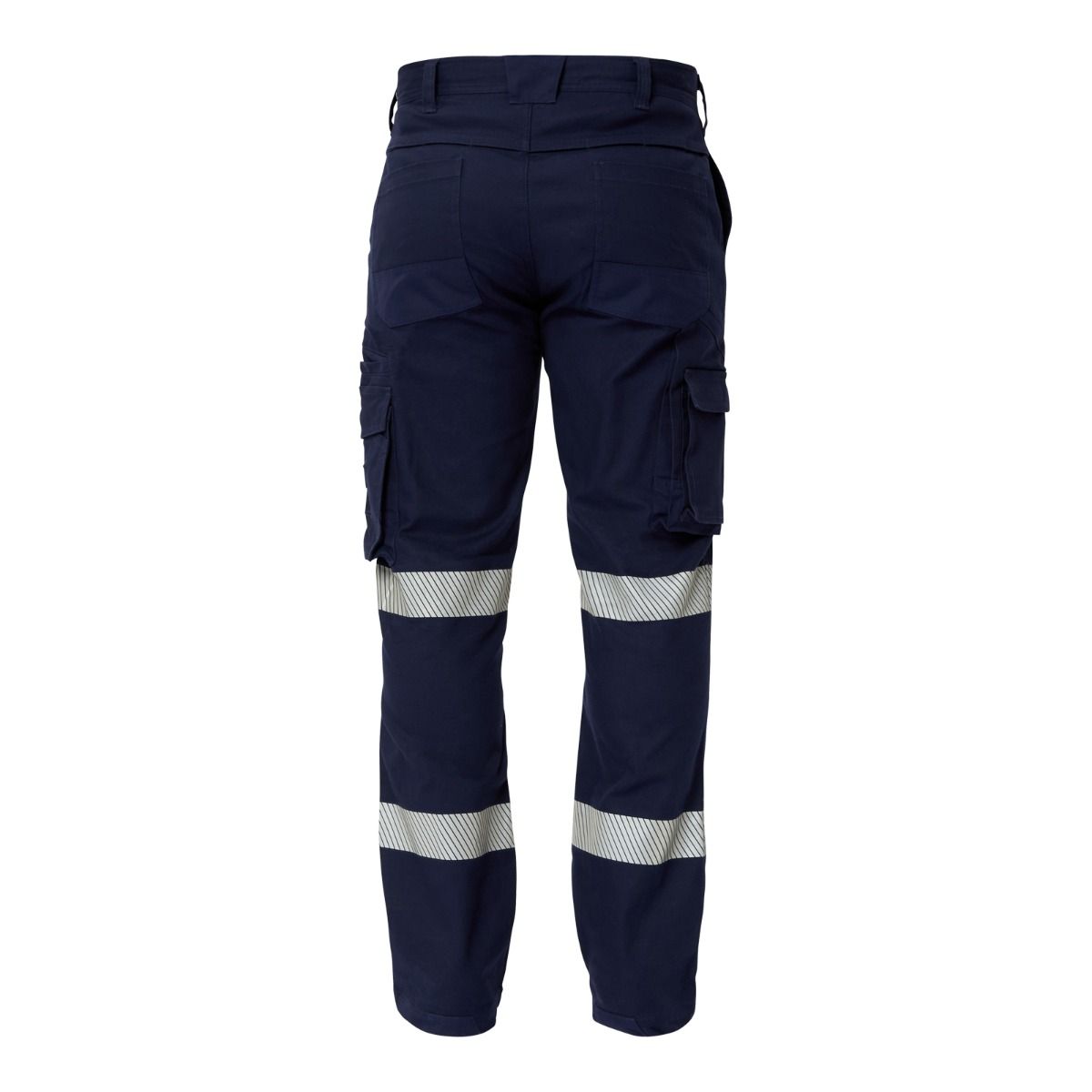 Workcraft WP4019 Stretch Cargo Pants with Segmented Tape - Mens Hi-vis Work Pants - Back