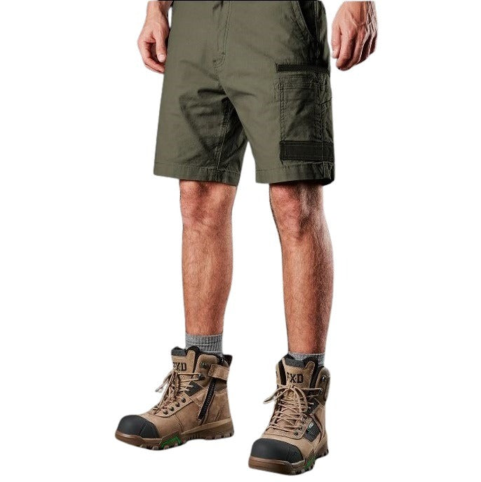 FXD WS-3 Stretch Work Short - Green - Lifestyle Front View
