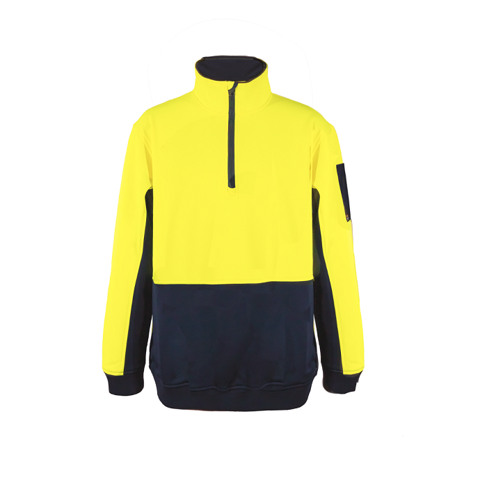 Workcraft WT8012 Chest HigHiVis 1/2 Zip Pullover