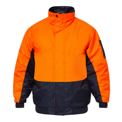 Workcraft WW9012 Thunder HiVis Modern Bomber Jacket