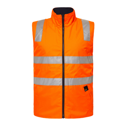 Workcraft WW9014 DISCONTINUED Frost HiVis Reversible Fleece Vest With Tape