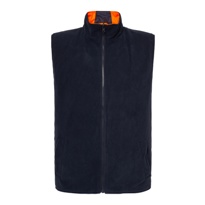 Workcraft WW9014 DISCONTINUED Frost HiVis Reversible Fleece Vest With Tape