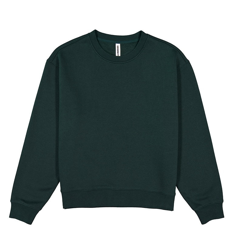 Green GOODMATES X2007W Womens Everyday Crew Sweatshirt