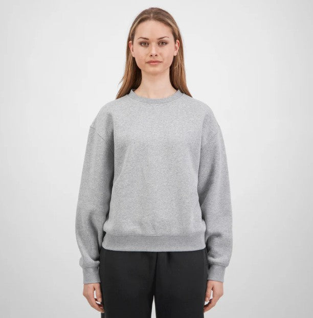 GOODMATES X2007W Womens Everyday Crew Sweatshirt - Grey Marle - Alternative Front View