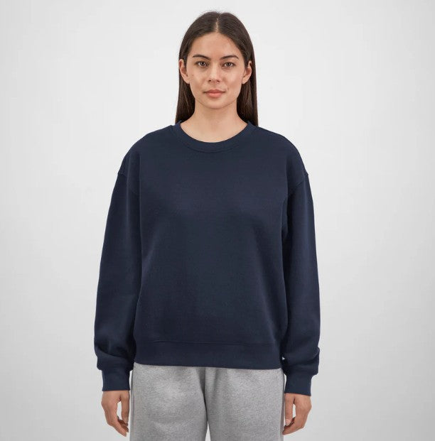 GOODMATES X2007W Womens Everyday Crew Sweatshirt - Navy - Alternative Front View