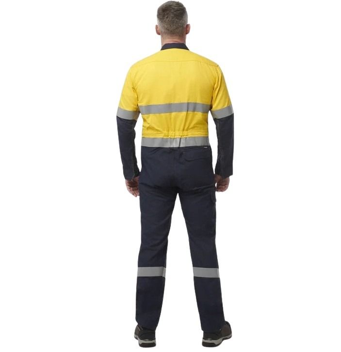 KingGee Y00055 Sheildtec FR HiVis 2-Tone Coverall With FR Tape