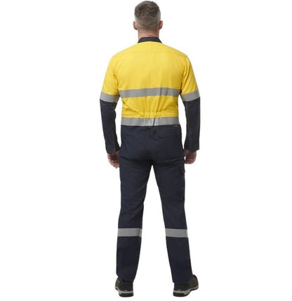 KingGee Y00055 Sheildtec FR HiVis 2-Tone Coverall With FR Tape