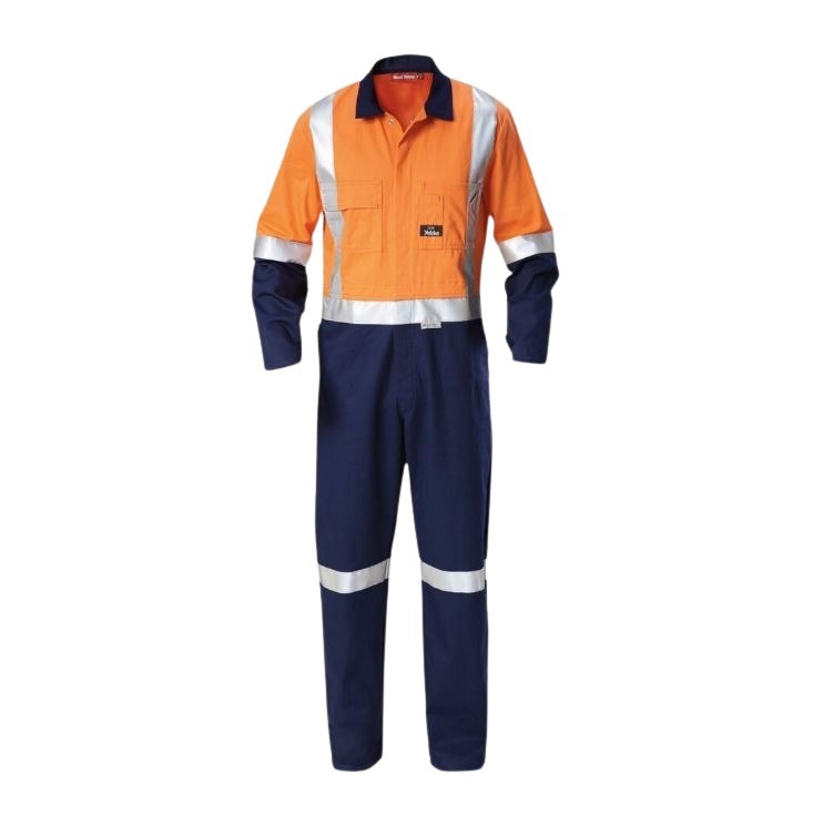 Hard Yakka Y00262 HiVis 2Tone Taped Drill Coveralls