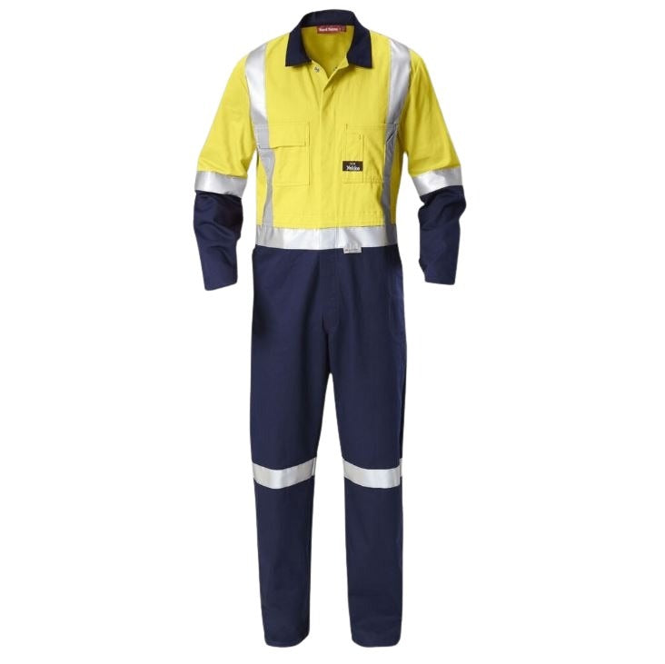 Hard Yakka Y00262 HiVis 2Tone Taped Drill Coveralls
