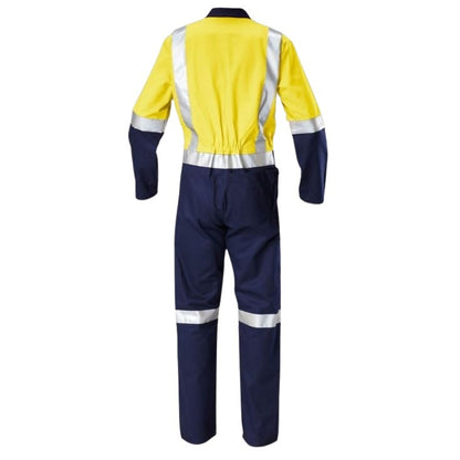 Hard Yakka Y00262 HiVis 2Tone Taped Drill Coveralls