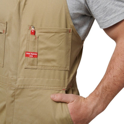 Hard Yakka Y01555 Foundations Cotton Drill Action Back Overall