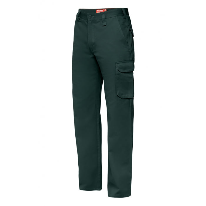 Hard Yakka Y02500 Foundations Drill Cargo Pant - Green - Front View