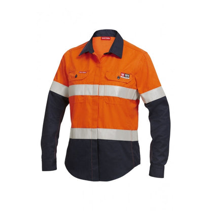 KingGee Y04050 Womens Shieldtec FR Hi Vis Shirt