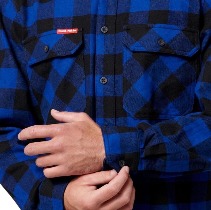 Hard Yakka Y07295 Long Sleeve Check Flannel Shirt