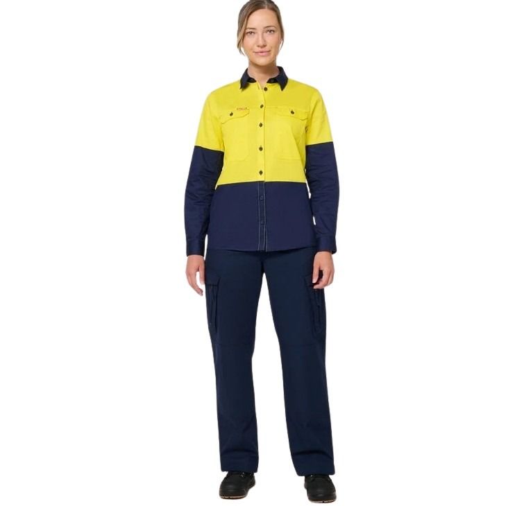 Hard Yakka Y08150 Womens Edge Ripstop Pants - Navy - Alternative Front View