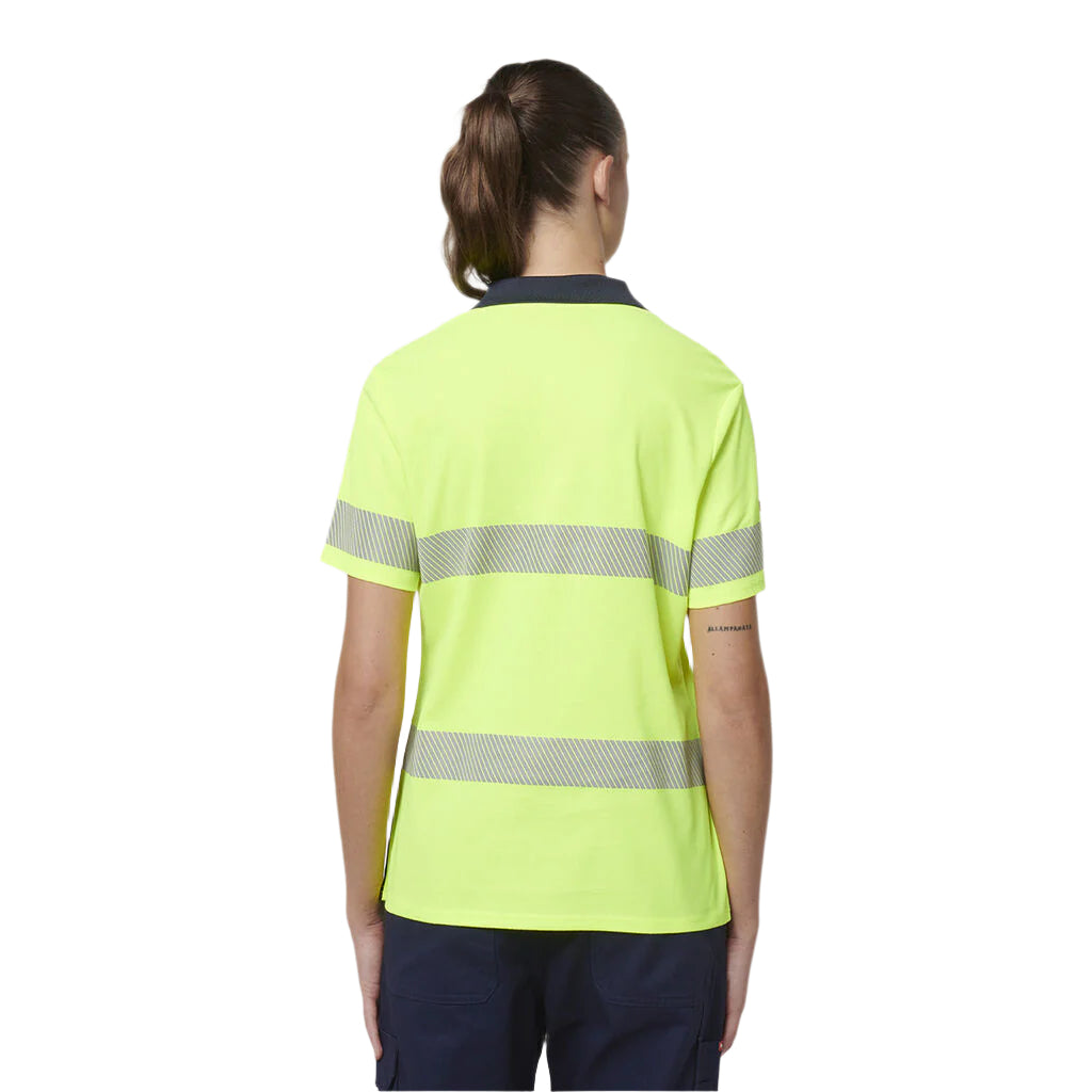 Hard Yakka Y08602 Womens Short Sleeve Hi Vis Taped Polo