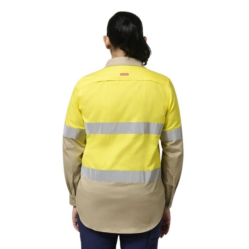 Hard Yakka Y08805 Core Womens HiVis Lightweight 2-Tone Taped Shirt