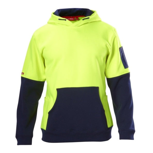 Hard Yakka Y19325 HiVis 2-Tone Brushed Fleece Hoodie