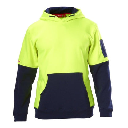 Hard Yakka Y19325 HiVis 2-Tone Brushed Fleece Hoodie