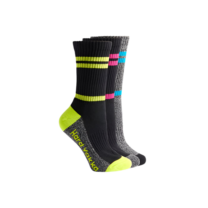 Hard Yakka Y20120 Women's Crew 3 Pack Work Sock