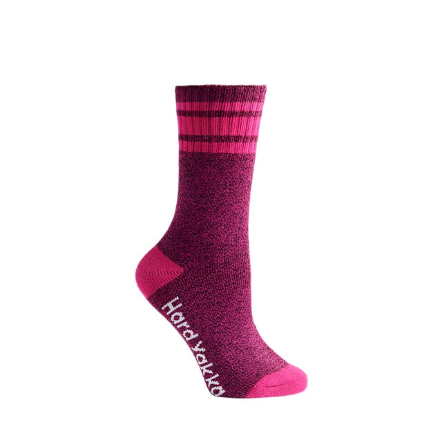 Hard Yakka Y26455 Womens Bamboo Sock 3 Pack - Pink - Product View