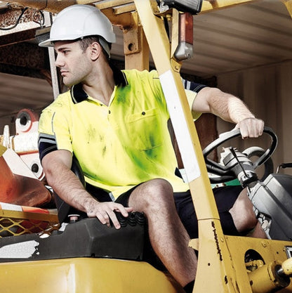 Syzmik ZH237 Mens HiVis Squad Short Sleeve Polo