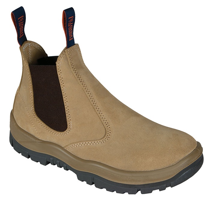Mongrel 461050 Men Side Zip Steel Toe Leather Safety Boot+Dr Scholl Gel Insoles 