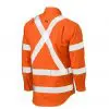 Bisley BS6166XT Taped X Back Cool Lightweight HiVis Drill Shirt - Image 4