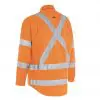 Bisley BS6166XT Taped X Back Cool Lightweight HiVis Drill Shirt - Image 2