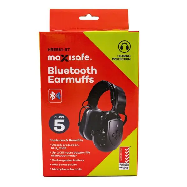 Maxisafe HRE661-BT Bluetooth Earmuff 28dB - Class 5 - Image 3