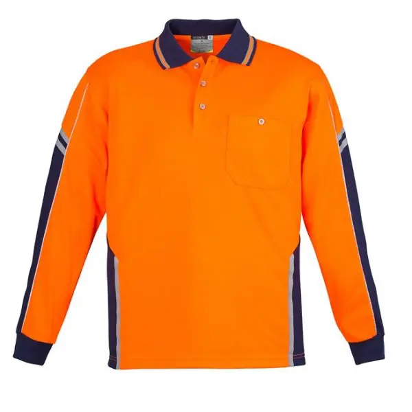Syzmik ZH238 Mens HiVis Squad L/S Polo - Image 2