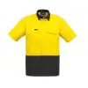Syzmik ZW815 Mens Rugged Cooling HiVis Spliced S/S Shirt - Image 3