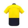 Syzmik ZW815 Mens Rugged Cooling HiVis Spliced S/S Shirt - Image 2