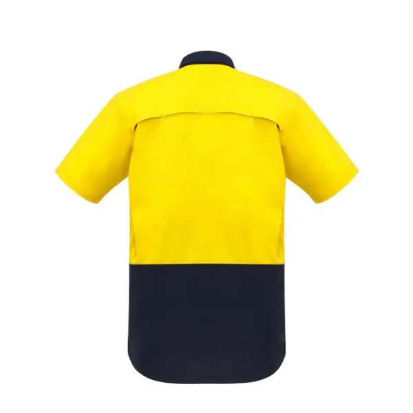 Syzmik ZW815 Mens Rugged Cooling HiVis Spliced S/S Shirt - Image 2