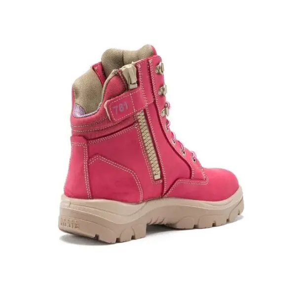 Womens pink hot sale work boots