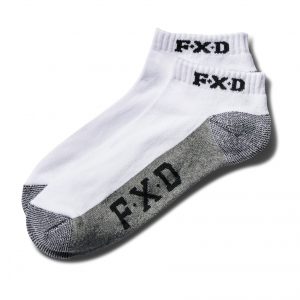 FXD SK-4 Short Sock White 5 Pack