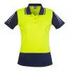 Syzmik ZHL236 Womens HiVis Zone S/S Polo - Image 2