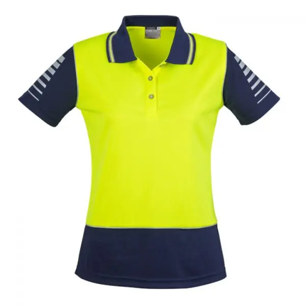 Syzmik ZHL236 Womens HiVis Zone S/S Polo - Image 2