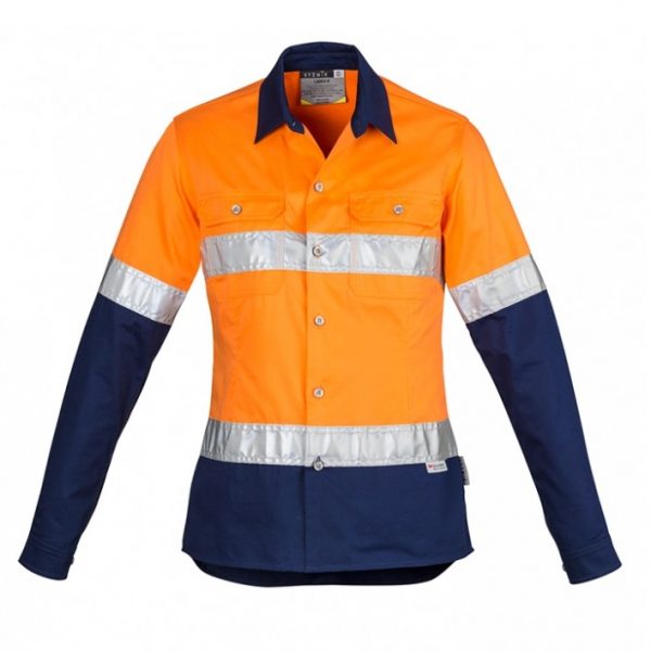 Cheap Work Boots Syzmik Ladies Shirt ZWL123_Orange Navy