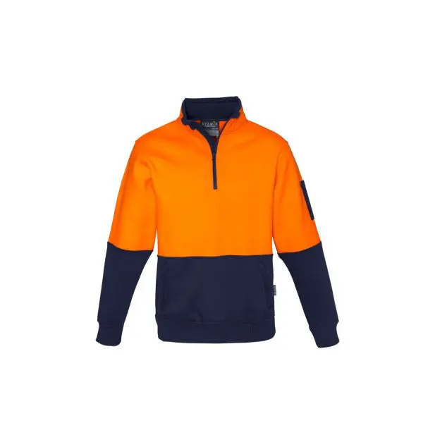 Syzmik ZT476 Unisex HiVis Half Zip Hoodie - Image 4