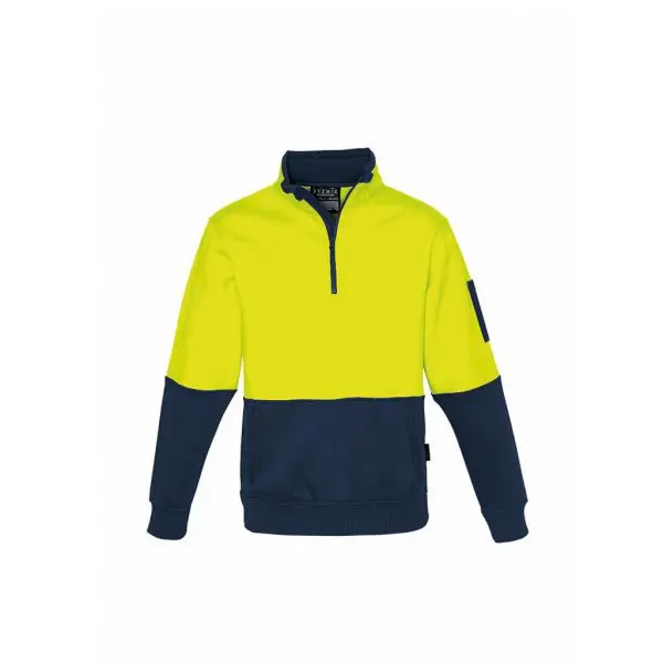 Syzmik ZT476 Unisex HiVis Half Zip Hoodie - Image 2